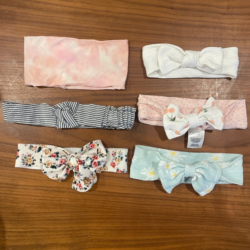 Variety pack of baby bows